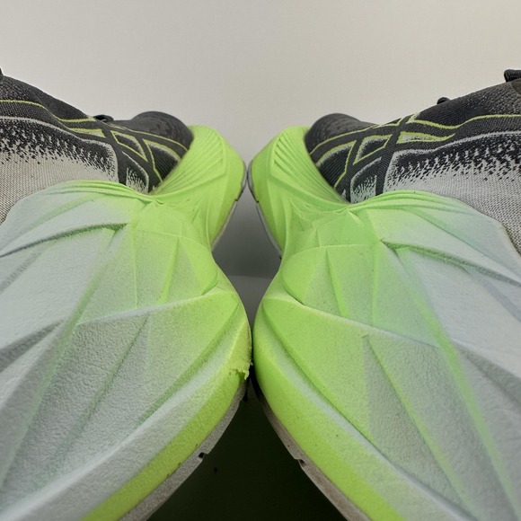 Asics Novablast 3 Shoes Mens Size 12 Gray Green Running FF Blast Plus 1011B905 - Picture 9 of 12